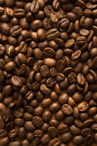 Full frame shot of coffee beans