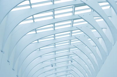 Low angle view of building ceiling