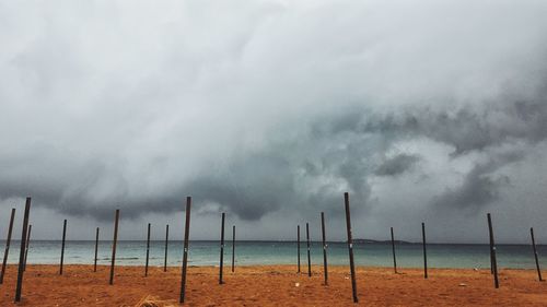 Panoramic view of water against sky