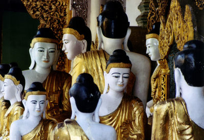 Close-up of statues