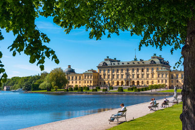 View of the drottningholm palace near stockholm