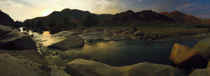 Panoramic view of landscape against sky