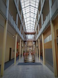 Empty corridor of building