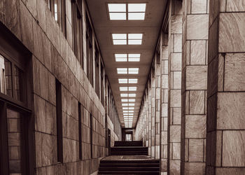 Low angle view of staircase in building