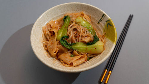 Close-up of meal served in bowl