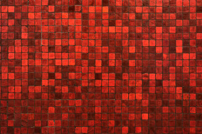 Full frame shot of red patterned wall