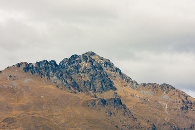 Scenic view of rocky mountains against sky