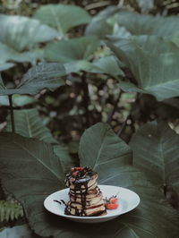 Close-up of cake on table