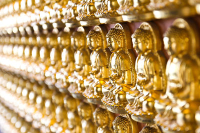 Full frame shot of buddha statue for sale at store