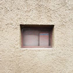 Close-up of window on building