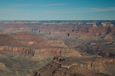 High angle view of rock formations