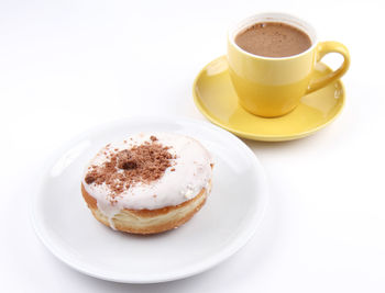 Cup of coffee on table