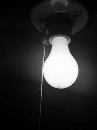 Close-up of illuminated lamp