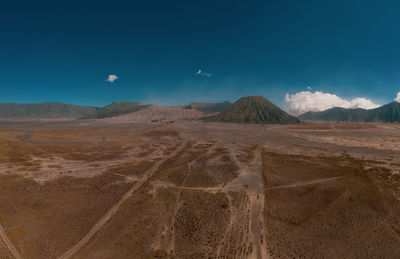 Scenic view of desert against sky