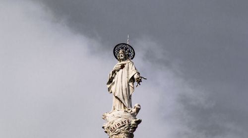 Low angle view of statue