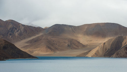 Scenic view of desert against sky