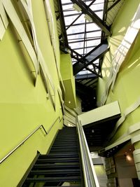 Low angle view of staircase in building