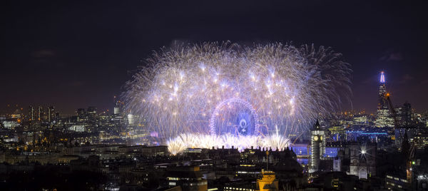 The london new year fireworks display