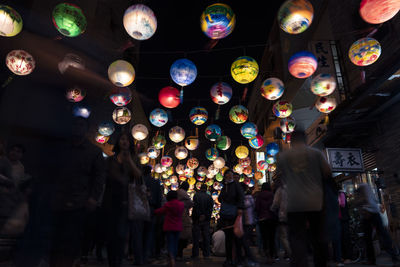 Group of people in the dark