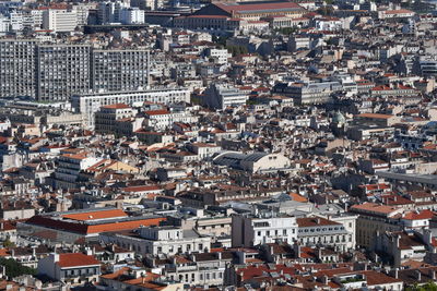 High angle view of a city