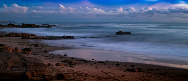 Scenic view of sea against sky