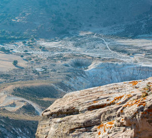 Volcanic crater stefanos in the lakki valley of the island nisyros greece