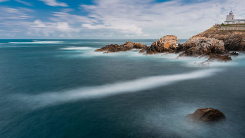 Scenic view of sea against sky