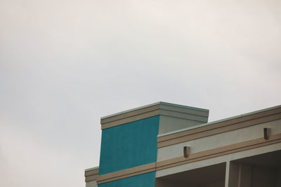 Low angle view of building against clear sky