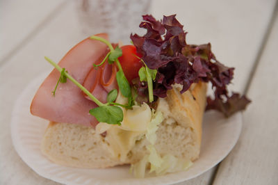 Close-up of food in plate