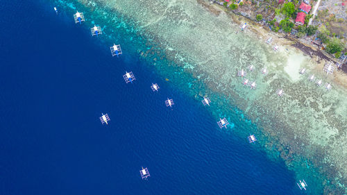 Aerial view of beach