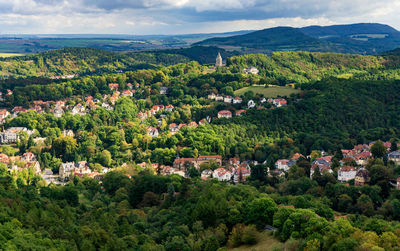 View from wartburg castle - viewing east direction