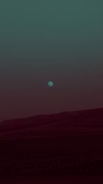 Moonset in the desert
