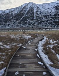 View of snow covered landscape