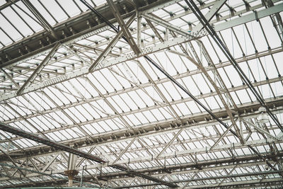 Low angle view of skylight