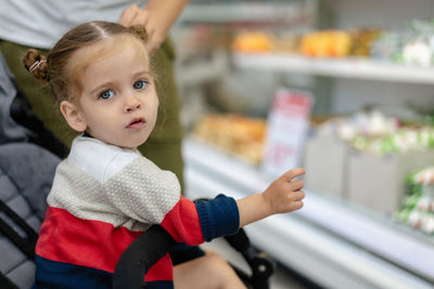 Portrait of cute baby girl