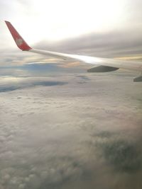 Aerial view of cloudscape