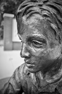 Close-up of a serious outdoors