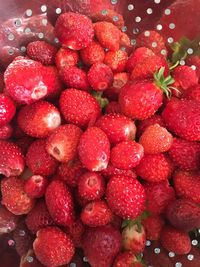 Full frame shot of strawberries