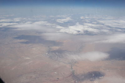 Aerial view of landscape against sky