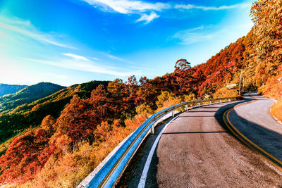 Country road passing through landscape