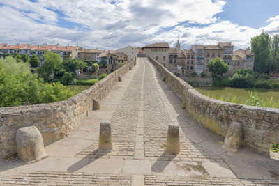 View of historical building against cloudy sky