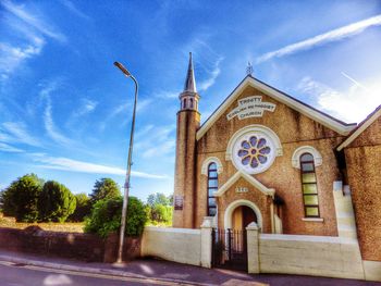 Low angle view of church