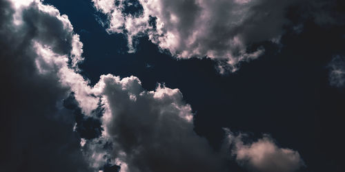 Low angle view of clouds in sky