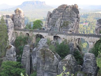 View of rock formations