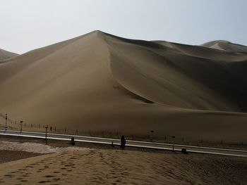 Scenic view of desert against sky