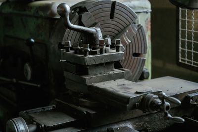 Close-up of machine part