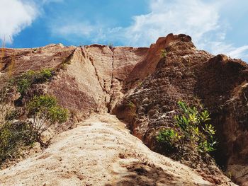 Scenic view of mountain against sky