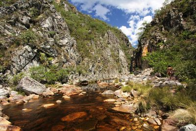 Scenic view of river against sky