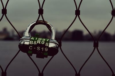 Close-up of chainlink fence