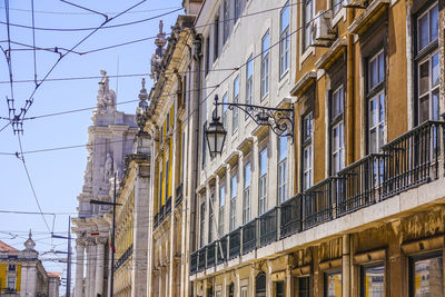 Low angle view of buildings against sky